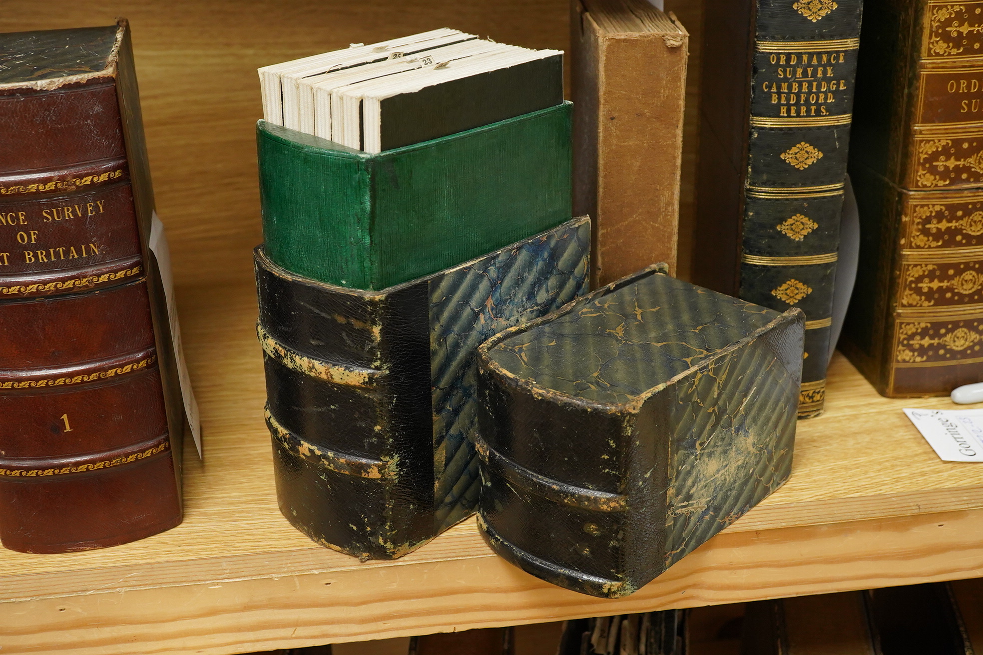 Devon, Ordnance Survey maps, c.1860s, comprising of a set of seven engraved maps mounted on linen covering Devon, sheet no.s; 21, 22, 23, 24, 25, 26 and 27, engraved by Benjamin Baker, and published by the Ordnance Surve